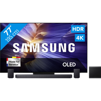 Koop Samsung 77" OLED S90F (2025) + Samsung HW-Q930F Zwart - 6151128343310