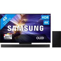 Koop Samsung 48" OLED S90F (2025) + Samsung HW-B750F Zwart - 6151128384375